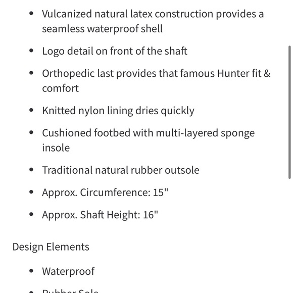 Hunter Tall Gloss - size 7 - Picture 6 of 6